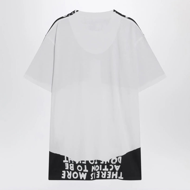 MM6 Maison Margiela - White/black cotton AIDS T-shirt Brand Shirts &amp; Tops