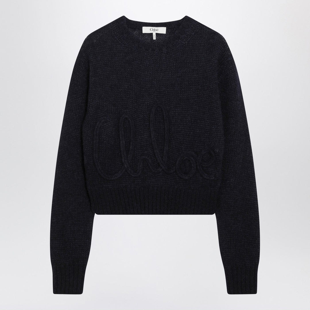 Shirts &amp; Tops Navy blue alpaca-blend sweater Brand