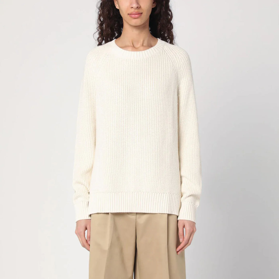 P.A.R.O.S.H. - Sweater cream in cotton and cashmere Brand Shirts &amp; Tops L