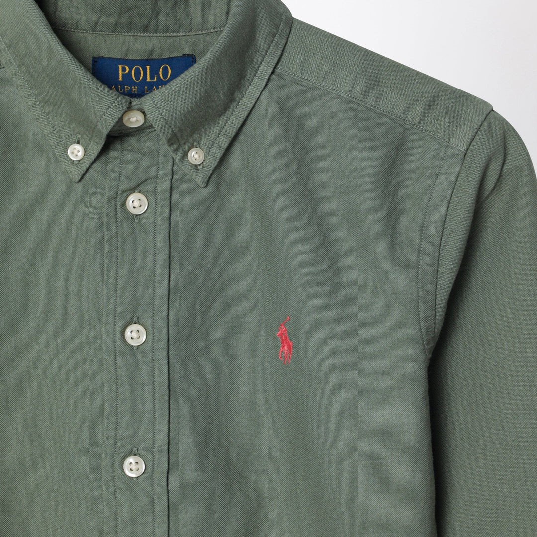 Polo Ralph Lauren - Cargo green Classic-Fit Oxford shirt Brand Shirts &amp; Tops