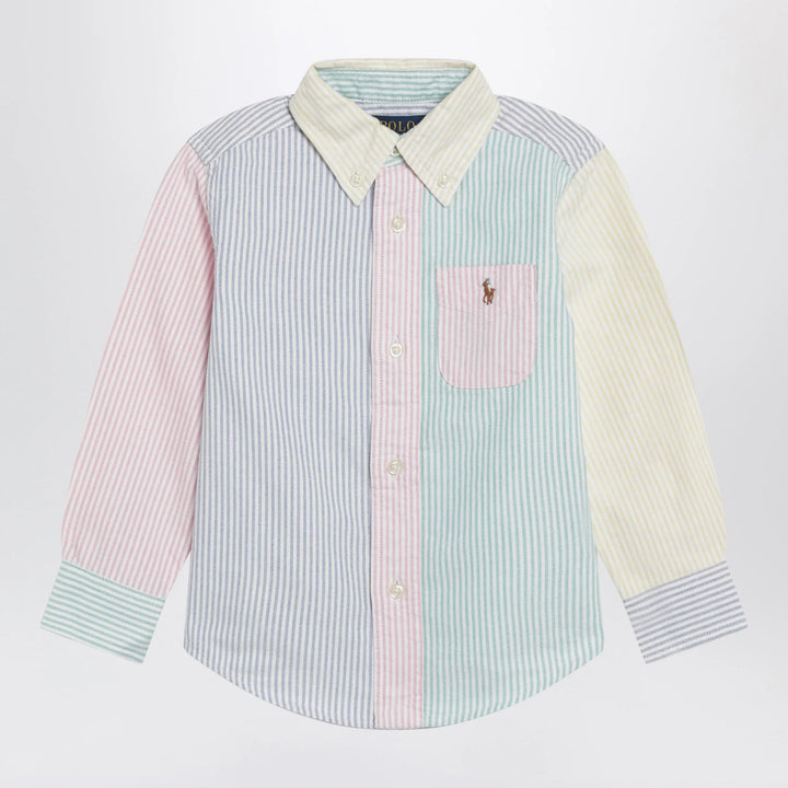 Polo Ralph Lauren - Colour-block striped button-down shirt Brand Shirts &amp; Tops 2