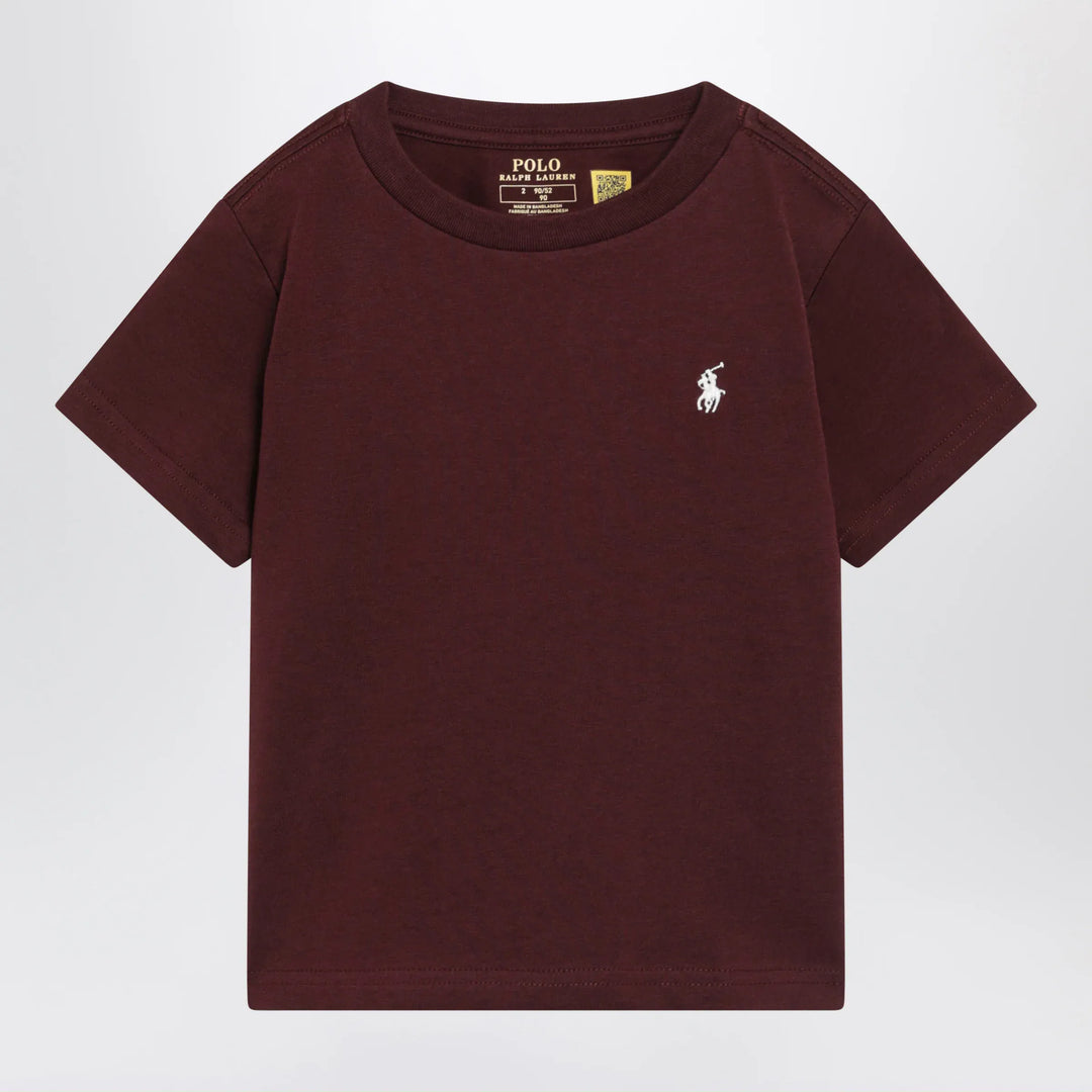 Polo Ralph Lauren - Dark burgundy short-sleeved T-shirt Brand Shirts &amp; Tops 3