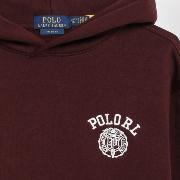 Polo Ralph Lauren - Dark Burgundy The Big-Fit Hoodie Brand Shirts &amp; Tops