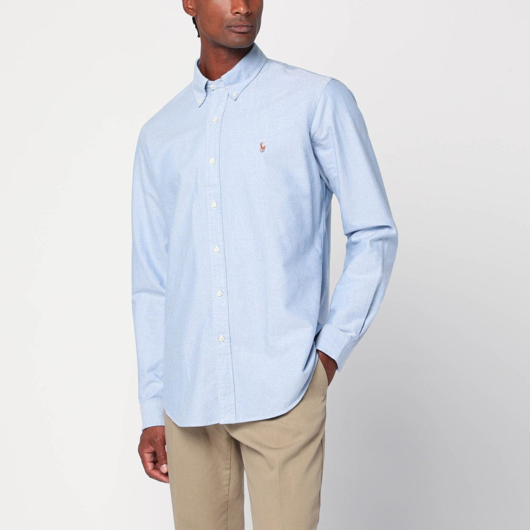 Shirts &amp; Tops Polo Ralph Lauren - Light blue Oxford shirt Custom-fit Brand
