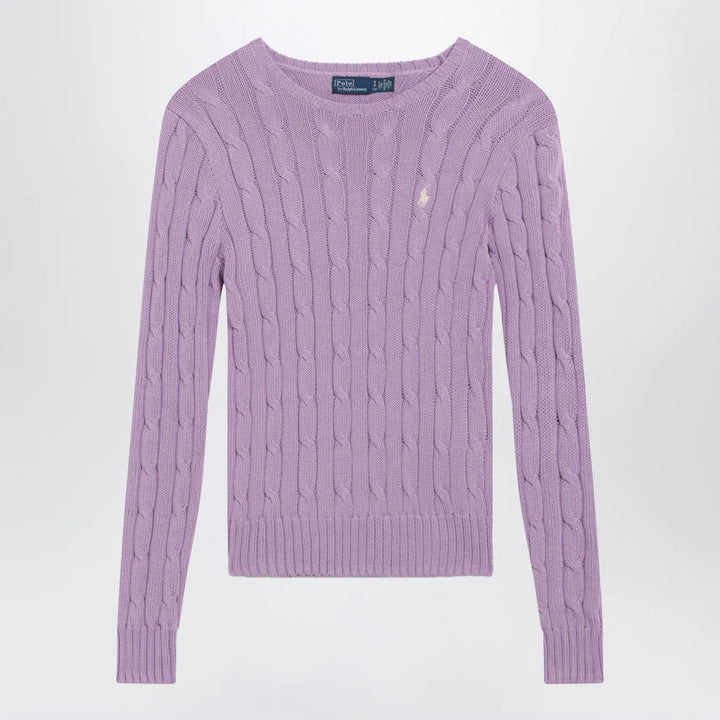 Polo Ralph Lauren - Lilac cotton cable-knit sweater Brand Shirts &amp; Tops M