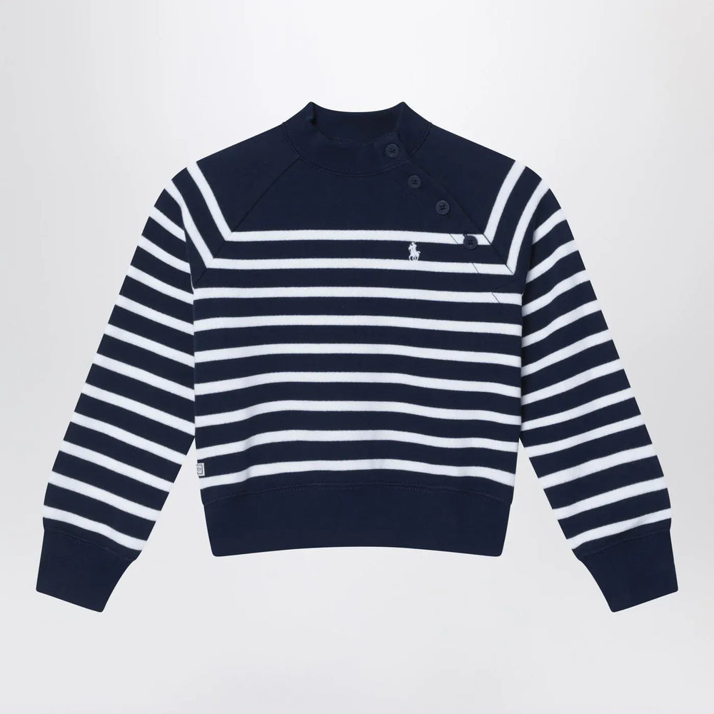 Polo Ralph Lauren - Navy blue sweatshirt with white stripes Brand Shirts & Tops 2
