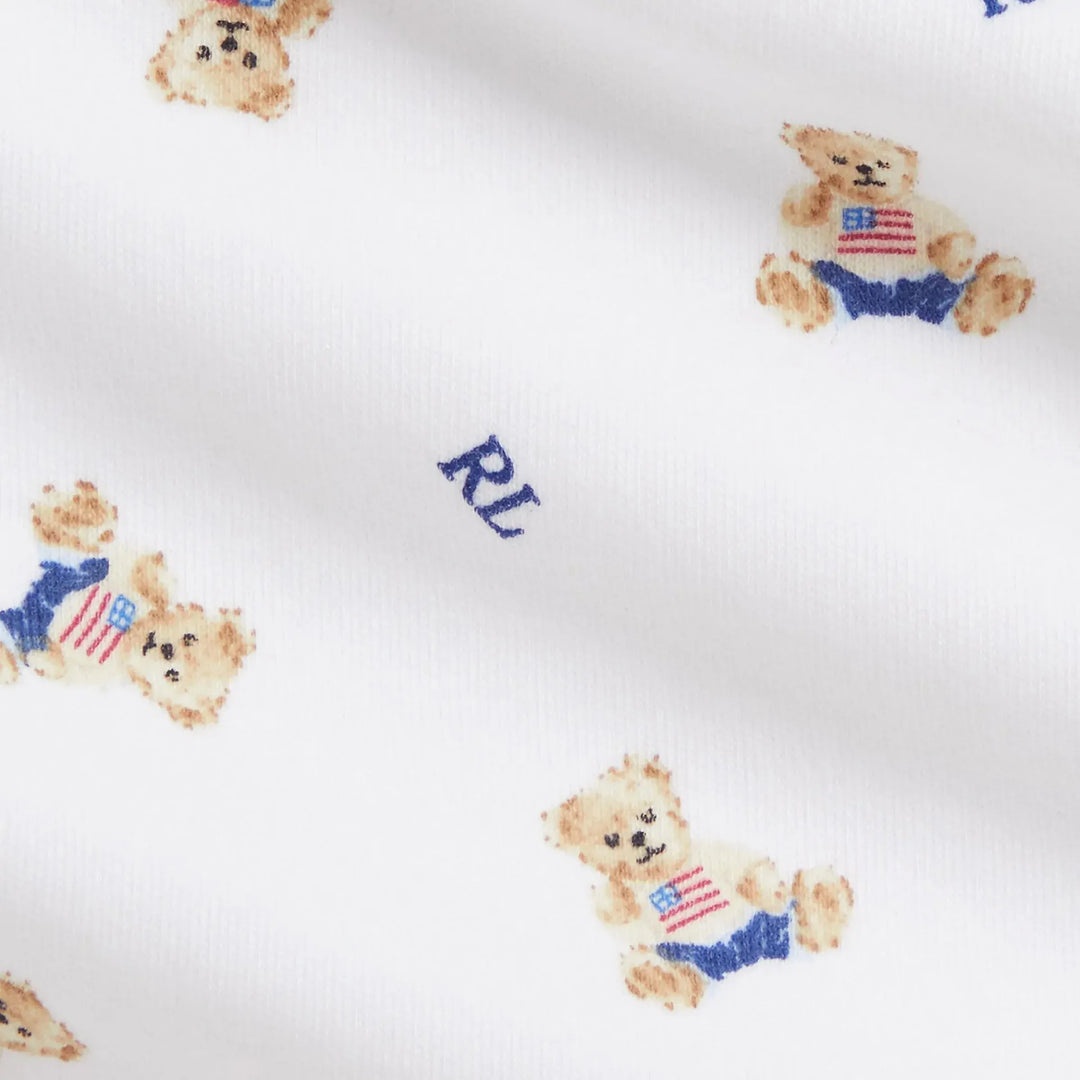 Polo Ralph Lauren - Three-piece Polo Bear cotton set in white Brand Shirts &amp; Tops