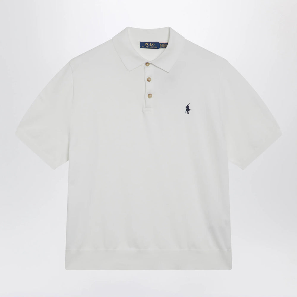 Polo Ralph Lauren - White cotton polo-collar sweater Brand Shirts & Tops S