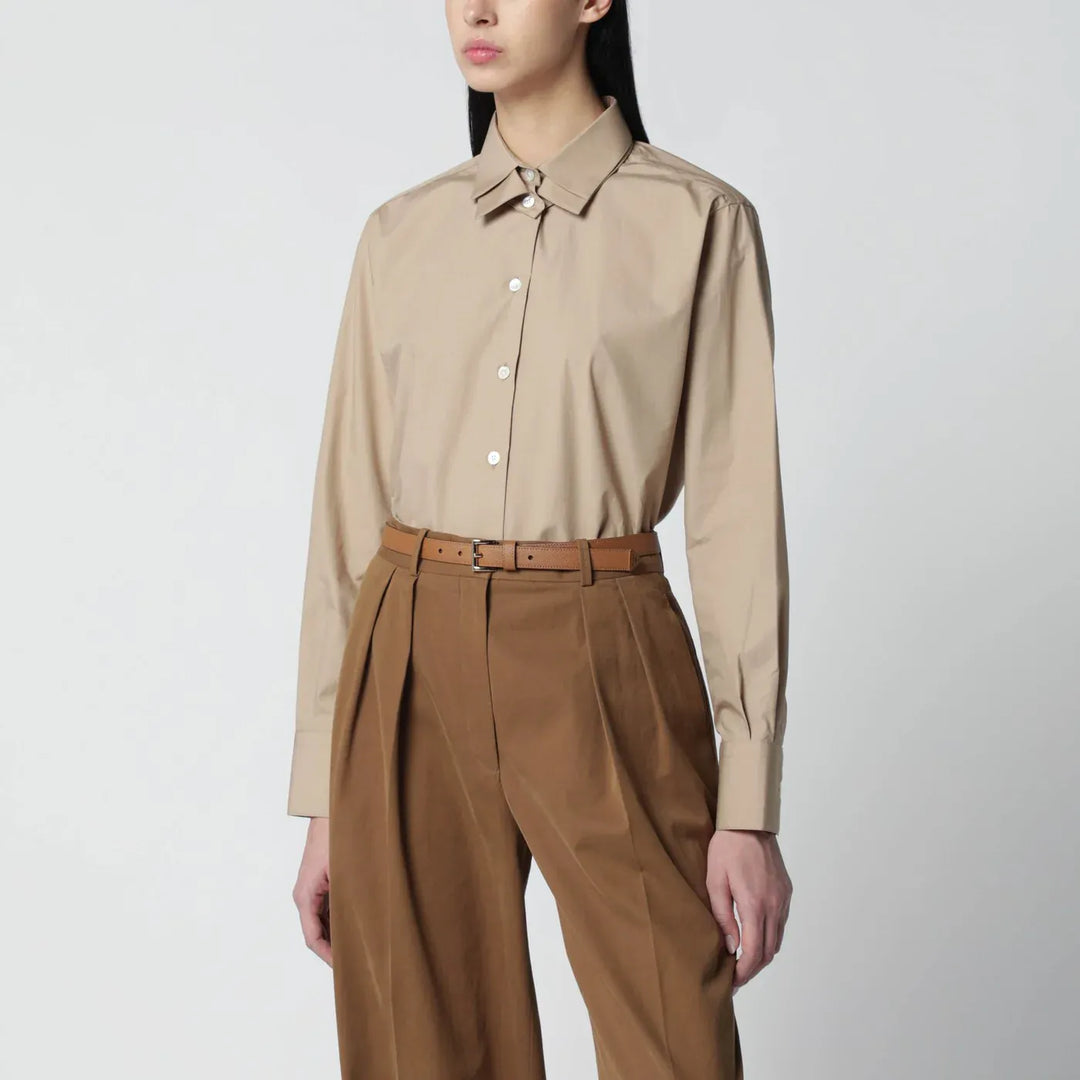 Róhe - Beige shirt with double collar Brand Shirts &amp; Tops 36  FR