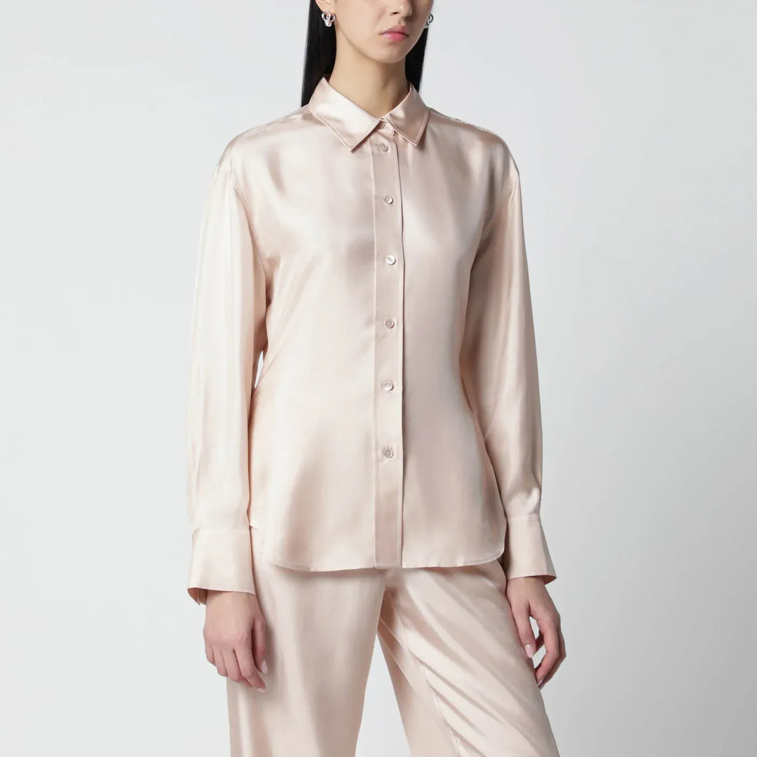 Róhe - Light pink silk shirt Brand Shirts &amp; Tops 36  FR
