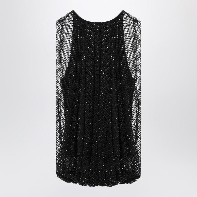 Shirts &amp; Tops Sportmax - Black mesh top with crystals - M Brand