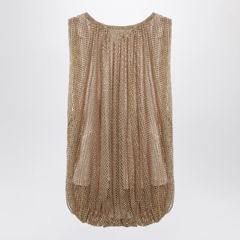 Shirts &amp; Tops Sportmax - Camel mesh top with crystals - M Brand