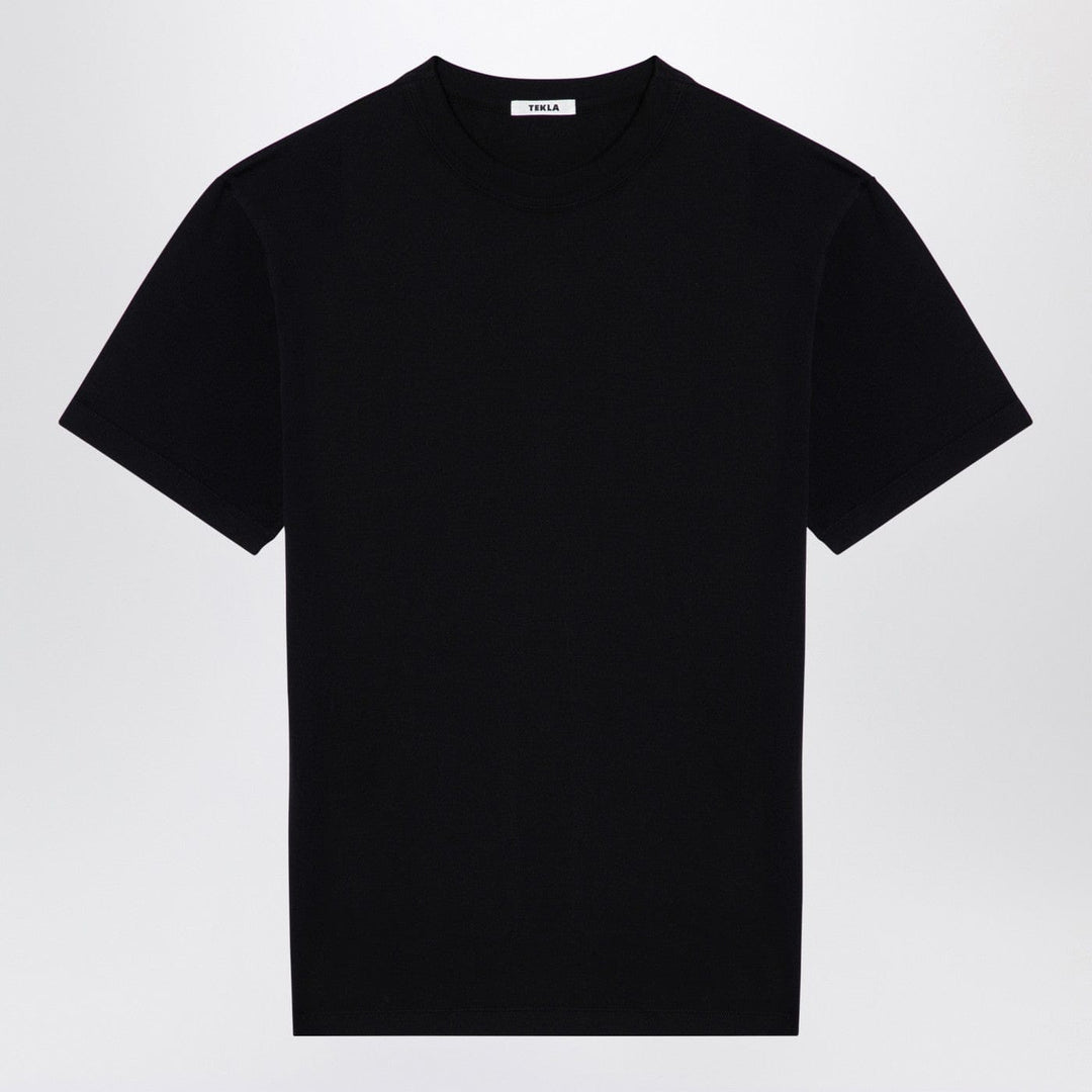 Shirts &amp; Tops XXS Tekla - Black cotton crew-neck T-shirt Brand