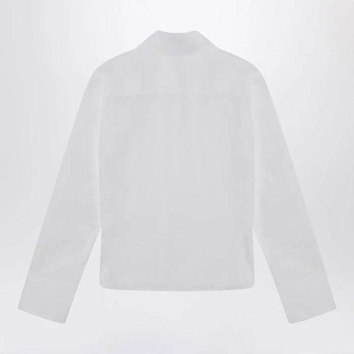 The Attico - White asymmetric cotton shirt Brand Shirts &amp; Tops