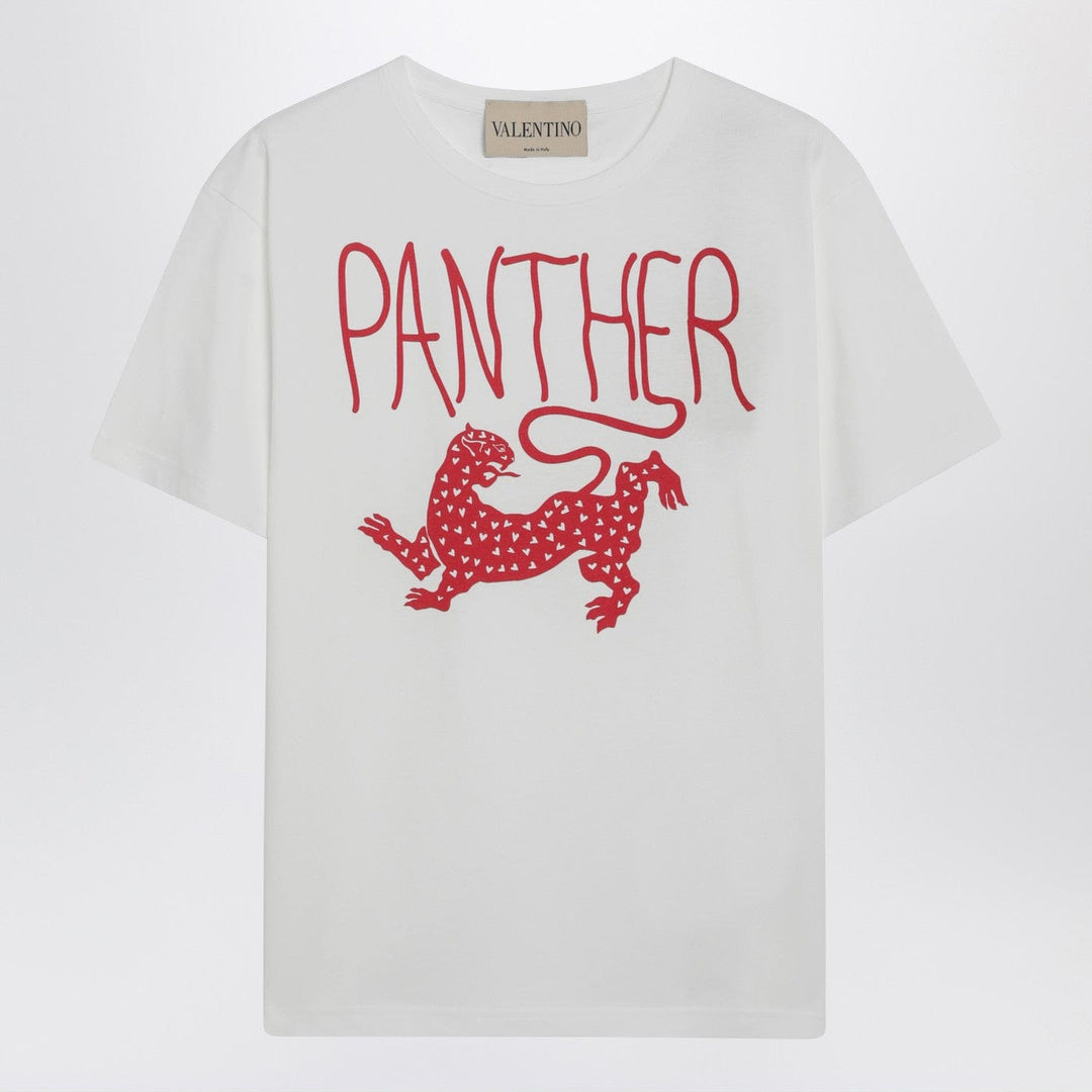 Shirts & Tops Valentino - Ivory T-shirt with Panther print Brand