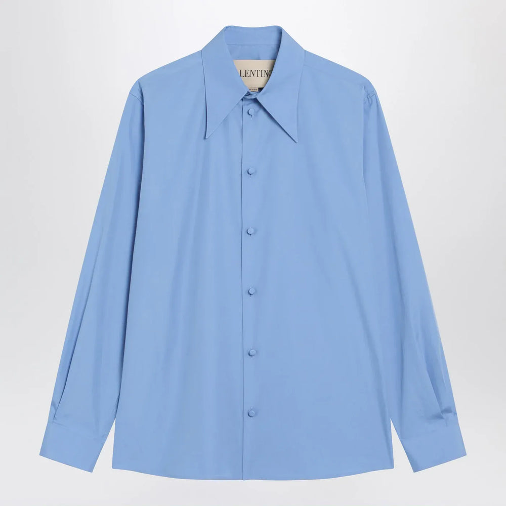 Valentino - Light blue cotton shirt Brand Shirts & Tops 40