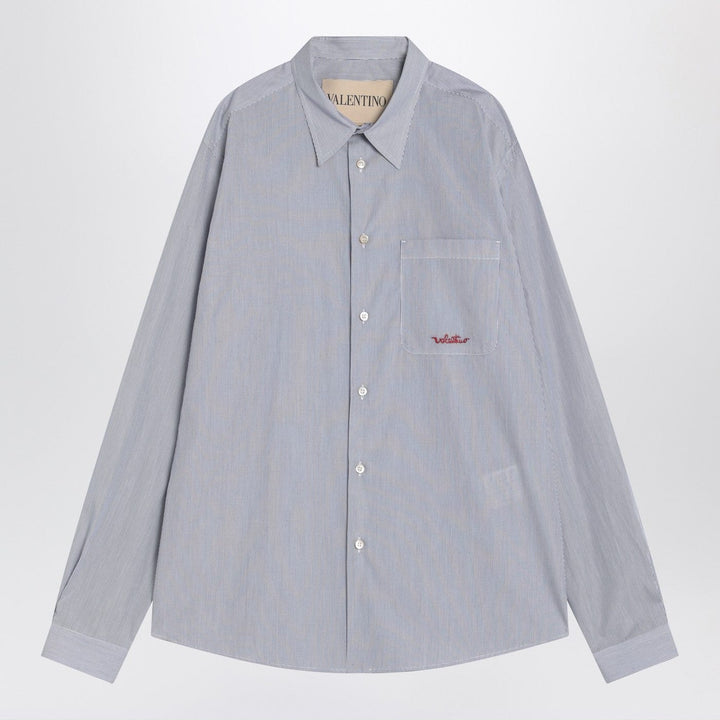 Shirts &amp; Tops Valentino - Light blue cotton shirt with logo Brand