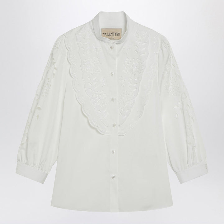 Shirts &amp; Tops Valentino - White shirt with Sangallo embroidery Brand