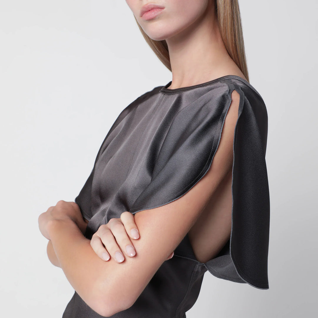 Victoria Beckham - Bela satin viscose top in Ore Brand Shirts &amp; Tops
