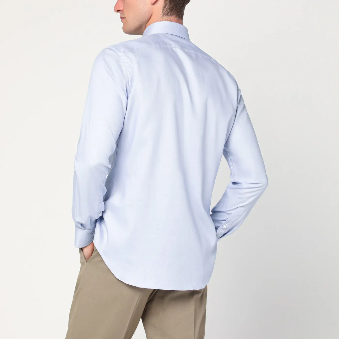 XACUS - Light blue Travel cotton shirt Brand Shirts &amp; Tops