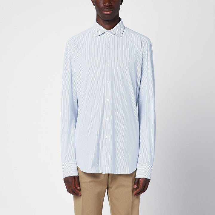 Shirts &amp; Tops 43 XACUS - Striped blue poplin Active shirt Brand