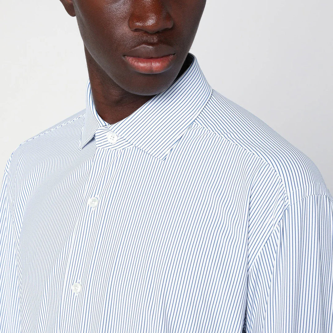 XACUS - Striped blue poplin Active shirt Brand Shirts &amp; Tops 43