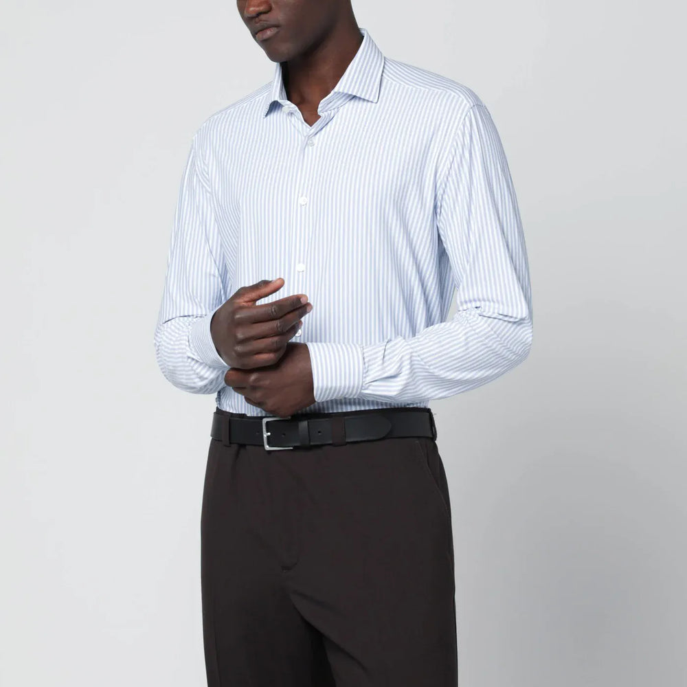 XACUS - White striped Active shirt Tailor Fit Brand Shirts & Tops 39