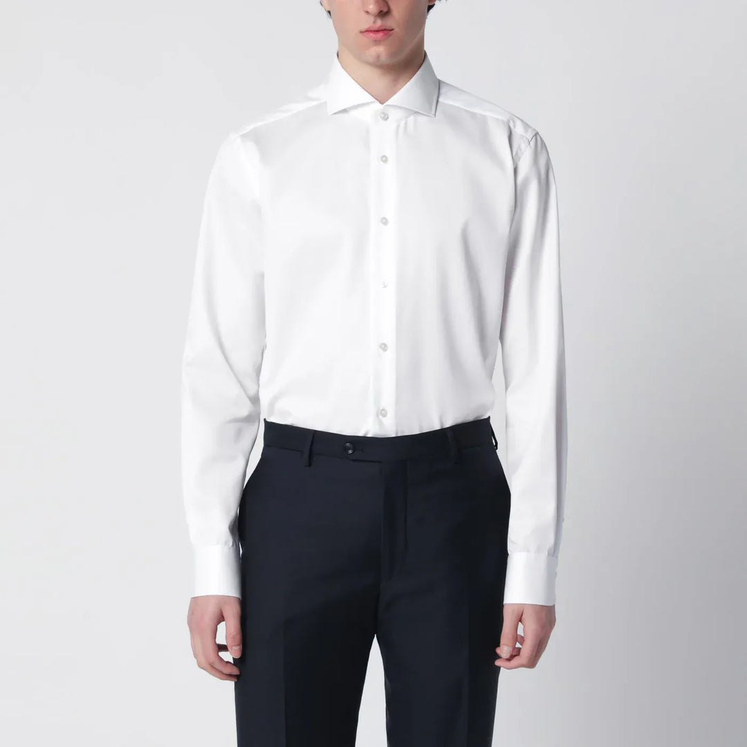 XACUS - White Travel Tailor Fit shirt Brand Shirts &amp; Tops 42