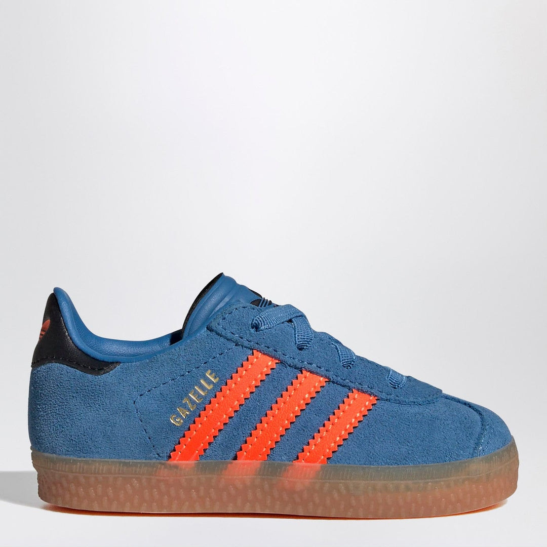Shoes 22 adidas Originals - Gazelle Focus Blue/Solar Orange Sneaker with elasticated laces Brand