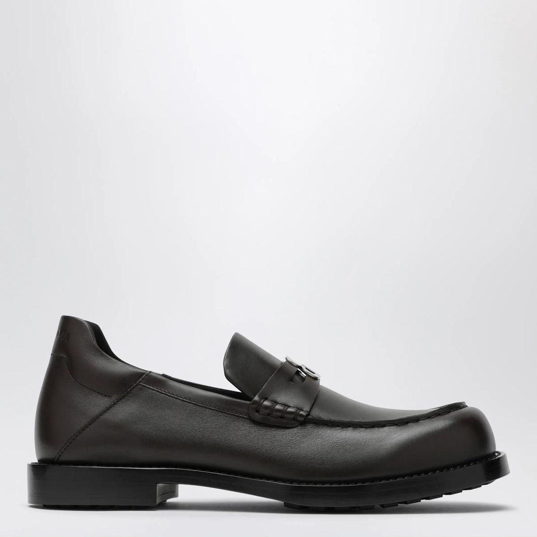 Balenciaga - Comfy loafers in mocha leather Brand Shoes 36 IT