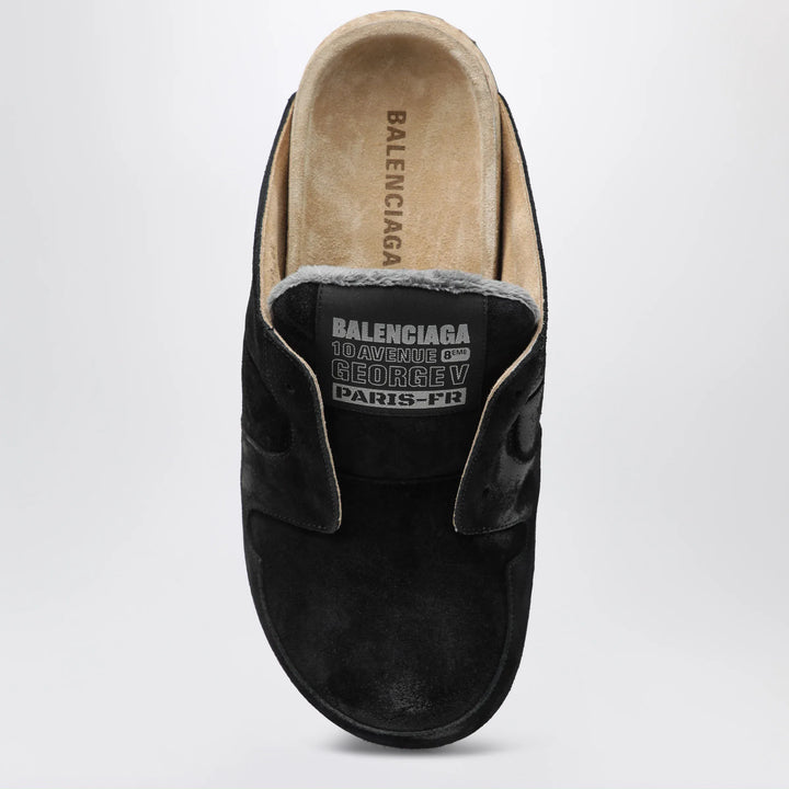Balenciaga - Dumbo sabot in distressed suede calfskin Brand Shoes