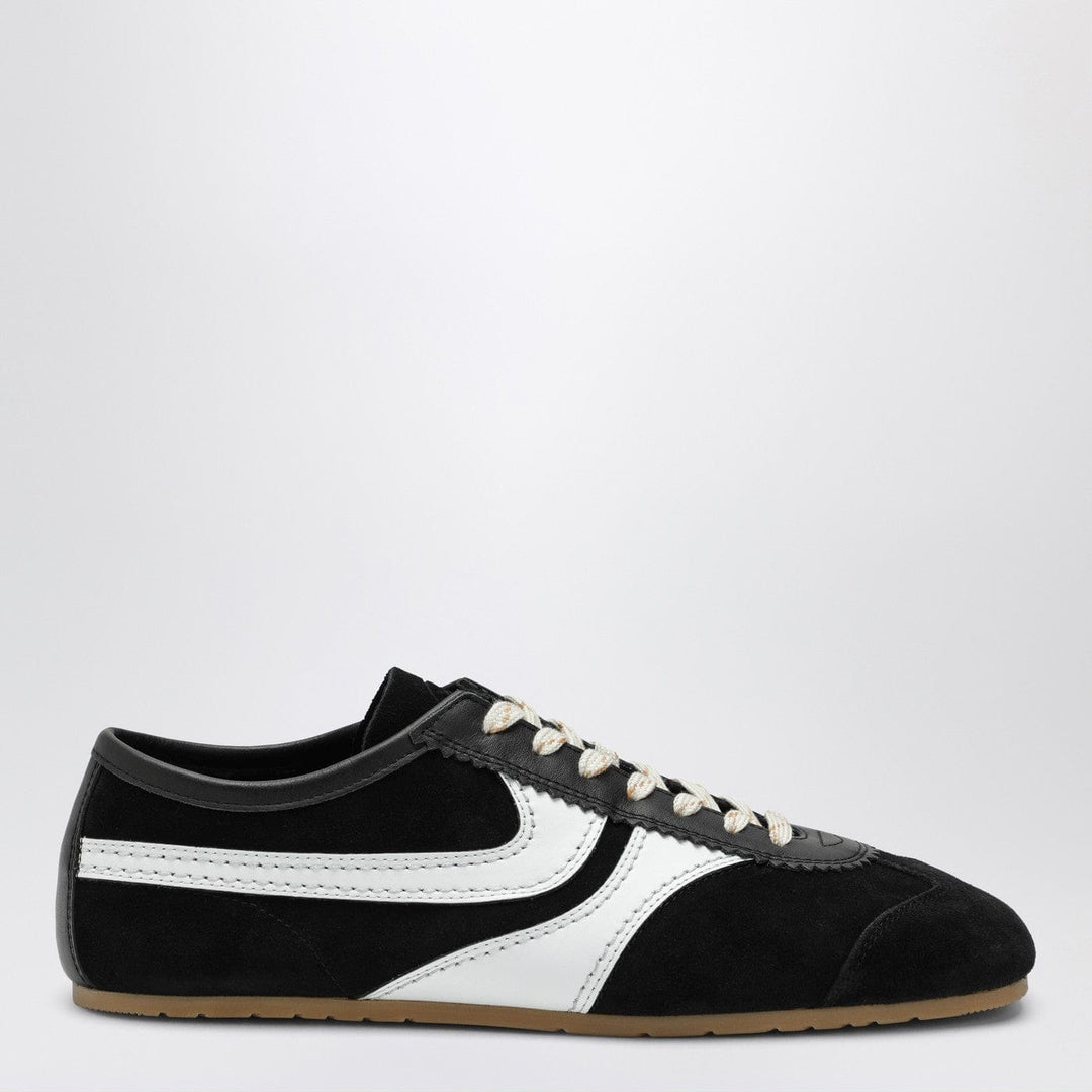 Shoes Dries Van Noten - Black/white leather and suede sneakers Brand