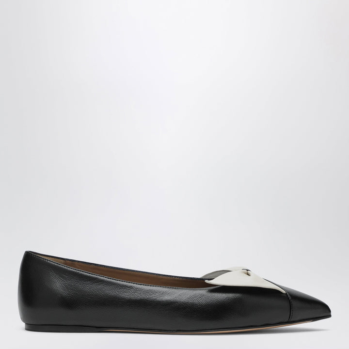 Shoes Ferragamo - Soft bow ballerina flats Black/Mascarpone Brand