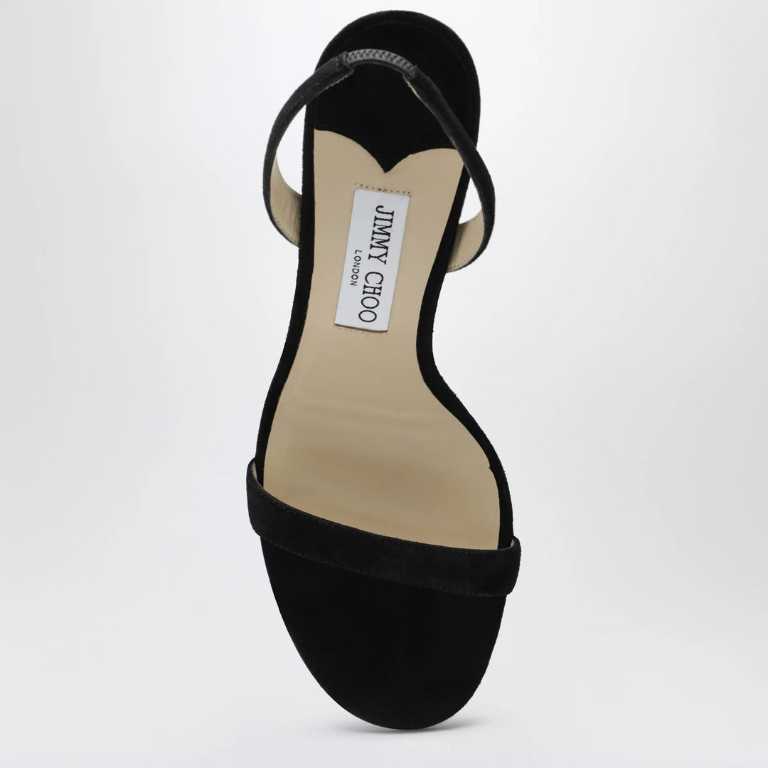 Jimmy Choo - Jenn 100 black suede sandals Brand Shoes