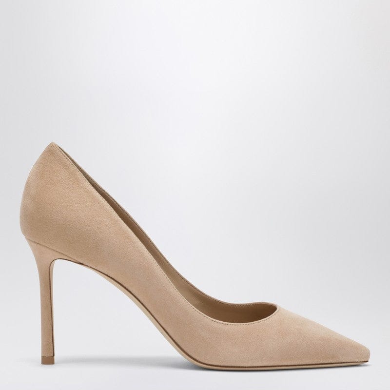 Shoes Jimmy Choo - Romy 85 light beige suede pumps - 37,5 IT Brand