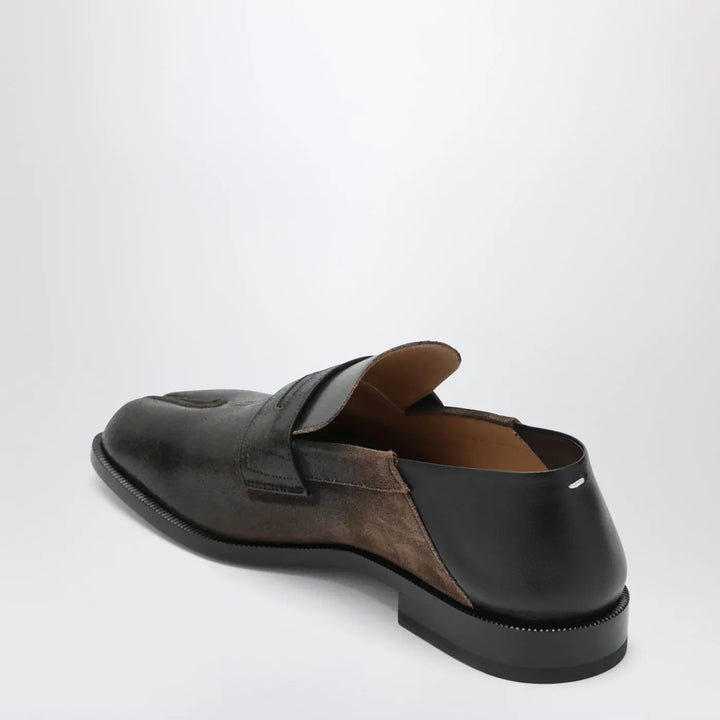 Maison Margiela - Tabi City loafers in suede with laminated treatment Brand Shoes