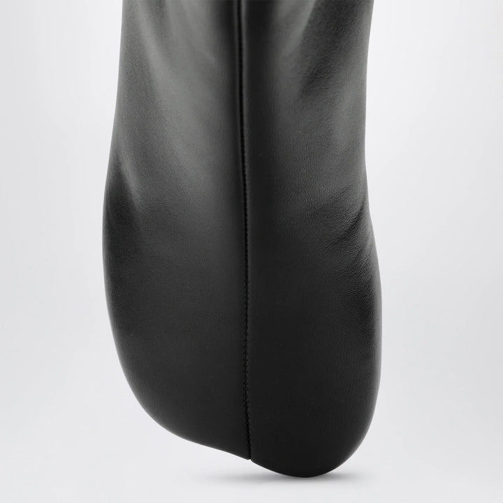 MM6 Maison Margiela - Tabi ankle boots in nappa leather in black Brand Shoes