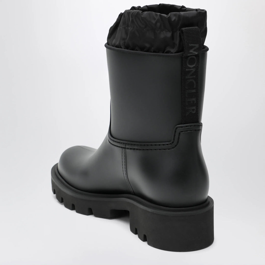 Moncler - Kickstream rain boots in PVC and nylon, black Brand Shoes