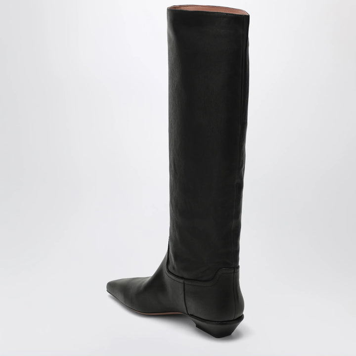 Paris Texas - Bettina Boot 25 calfskin leather boots in black Brand Shoes