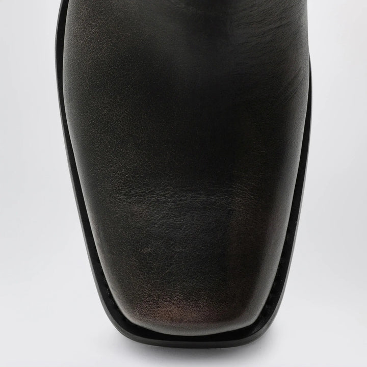 Paris Texas - Black Roxy boot in brushed leather Brand Shoes