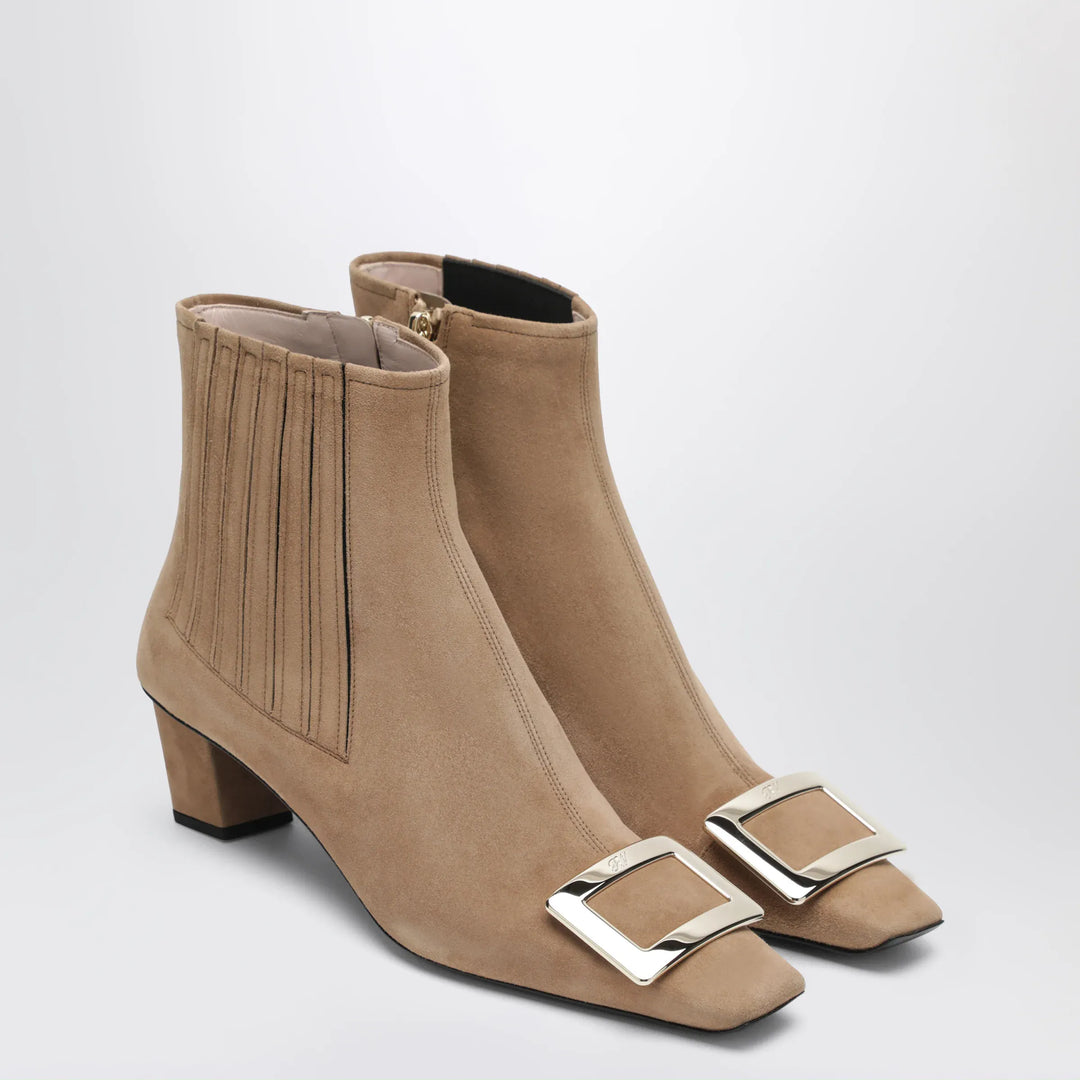 ROGER VIVIER - Belle Vivier suede ankle boots Brand Shoes
