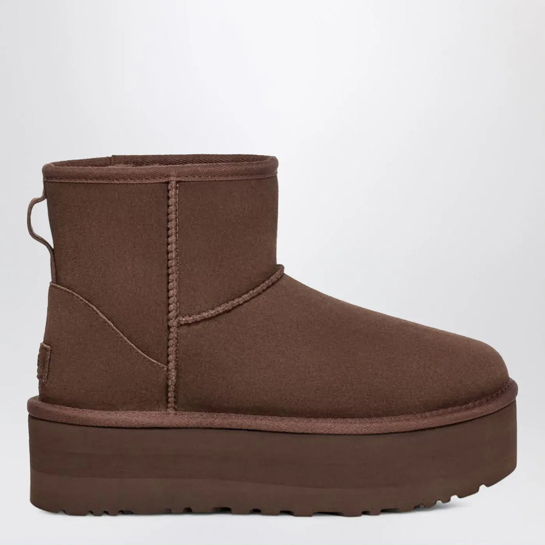 UGG - Classic Mini Boots With Brown Platform Brand Shoes 1 US