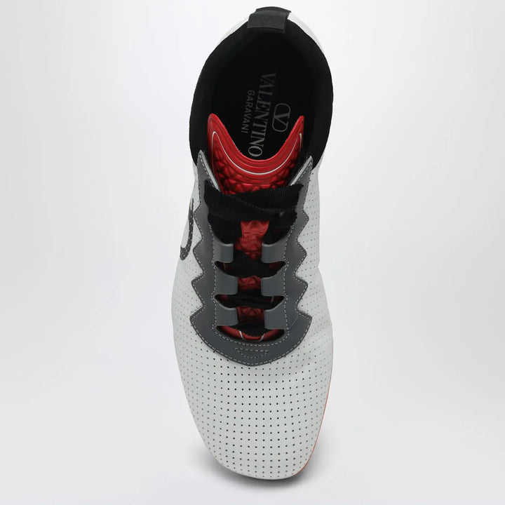 Valentino Garavani - White perforated nappa leather Chromathon Sneakers Brand Shoes