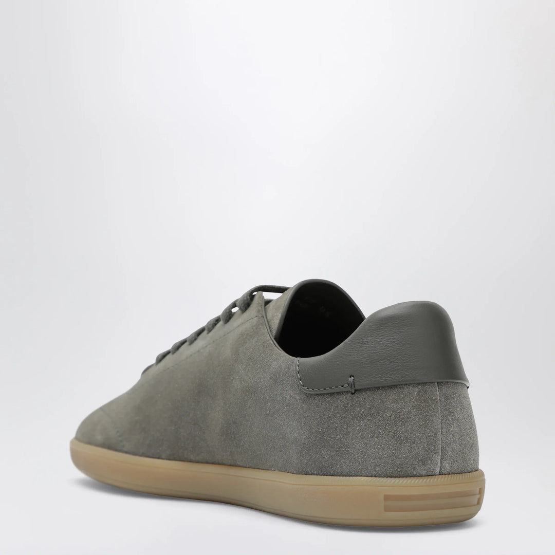 ZEGNA - Grey suede Sneakers Brand Shoes