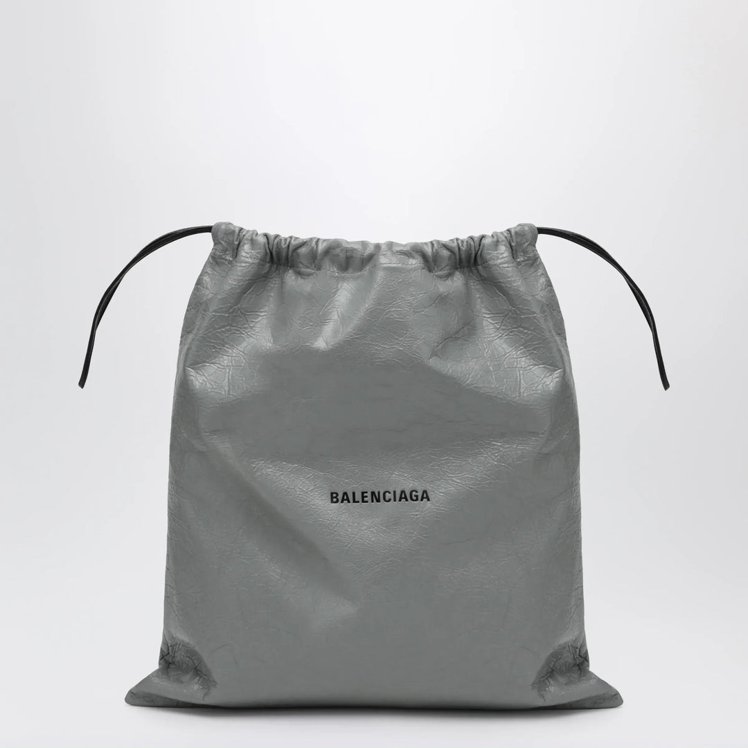 Balenciaga - La Pochette dust bag shopper in Arena lambskin grey Brand Shopper Bag TU