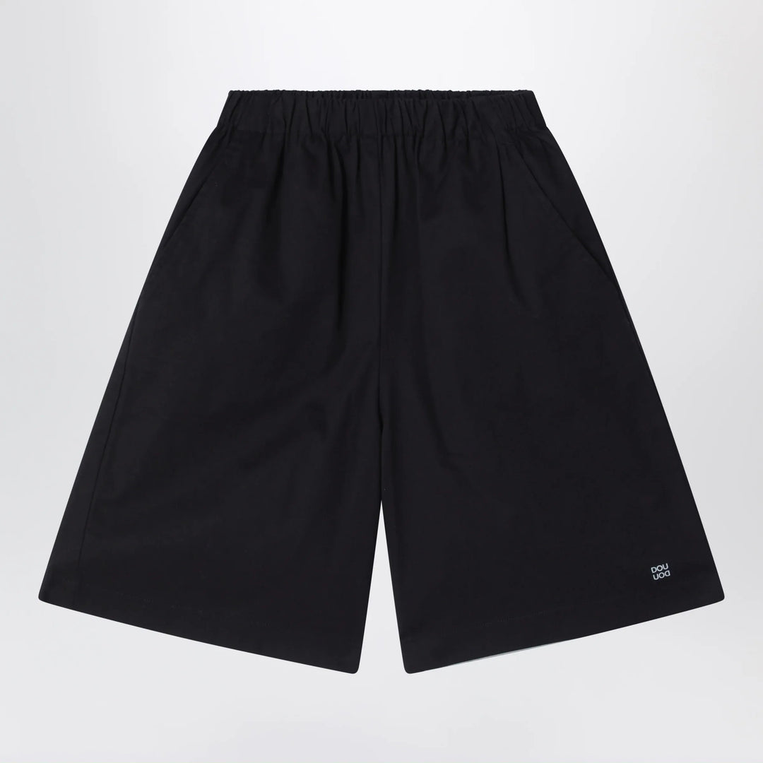 Douuod - Primula black bermuda shorts in cotton poplin Brand Shorts 8