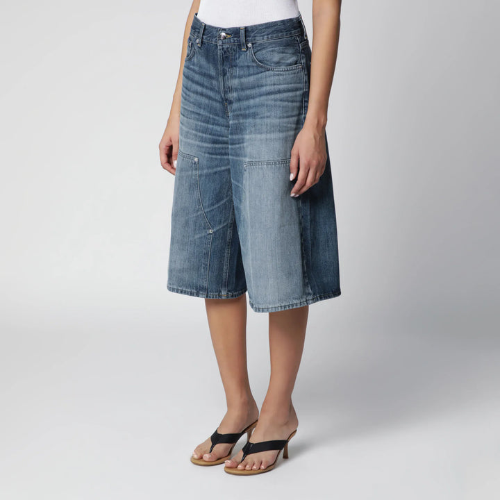 HAIKURE - Haikure wide Bermuda shorts in Blue Ryder denim Brand Shorts