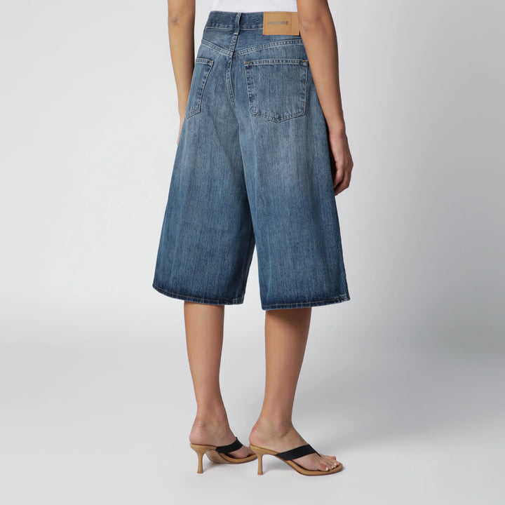 HAIKURE - Haikure wide Bermuda shorts in Blue Ryder denim Brand Shorts