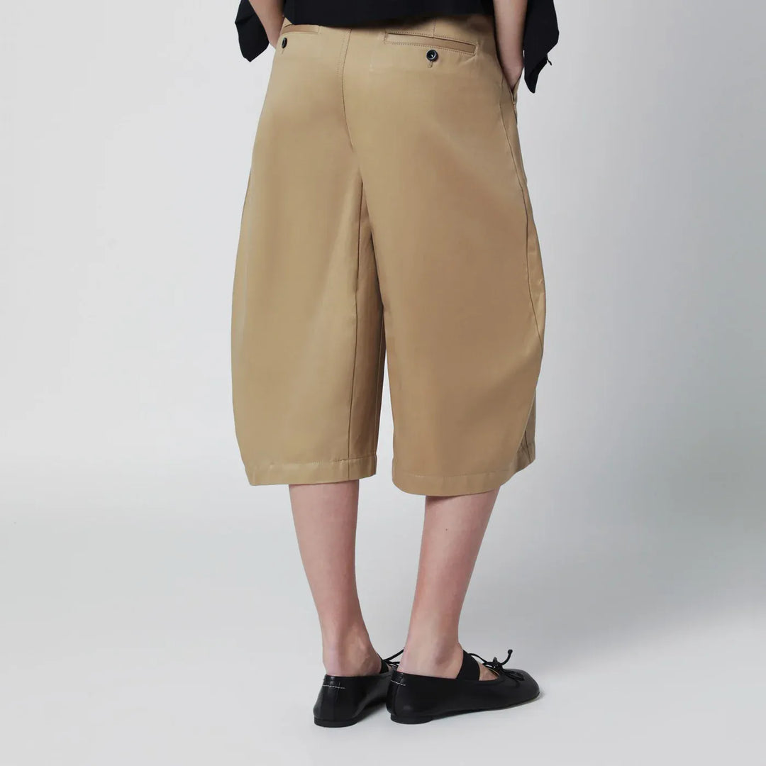 Sacai - Beige cotton chino bermuda shorts Brand Shorts