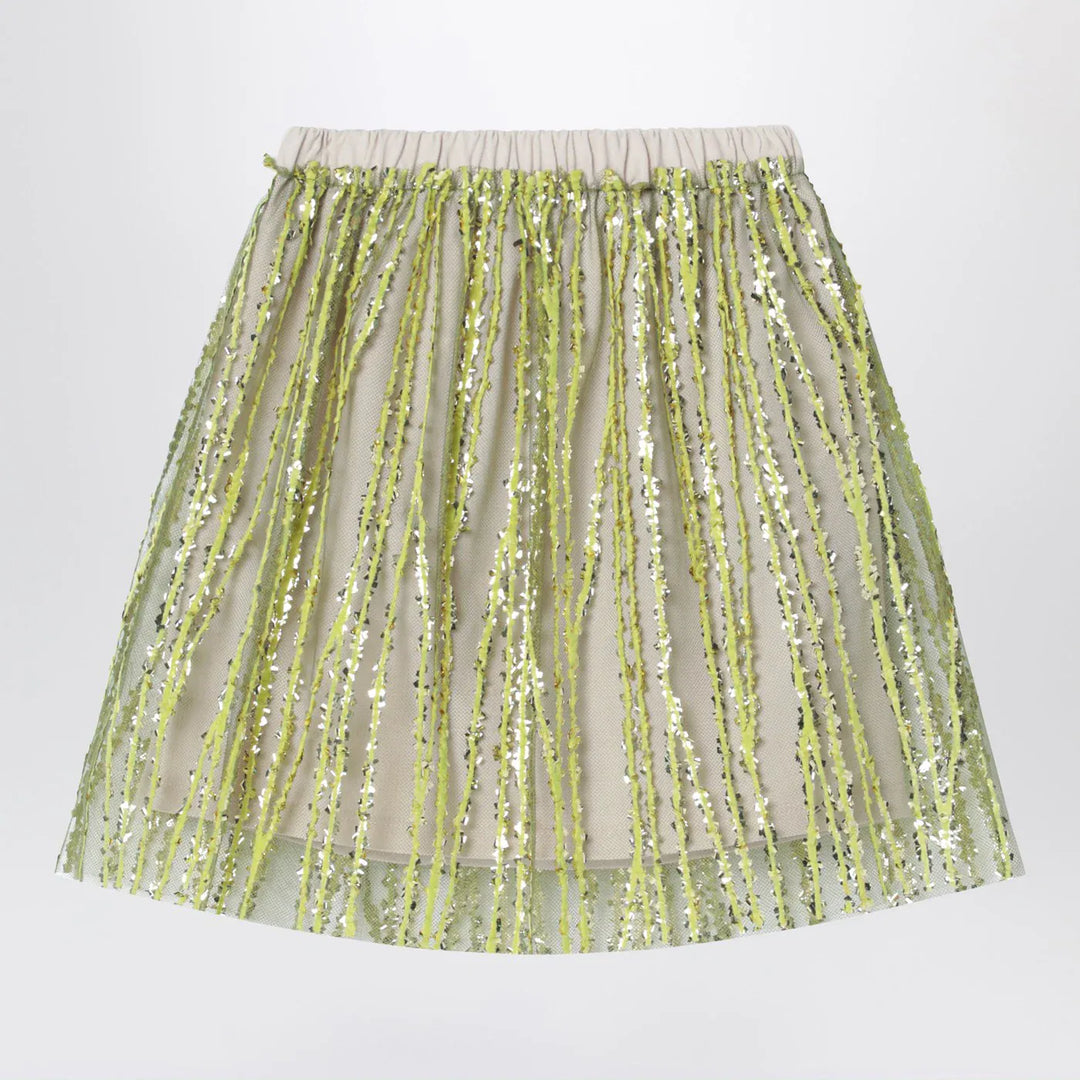 Douuod - Tulle skirt with lime embroidery Brand Skirts 8